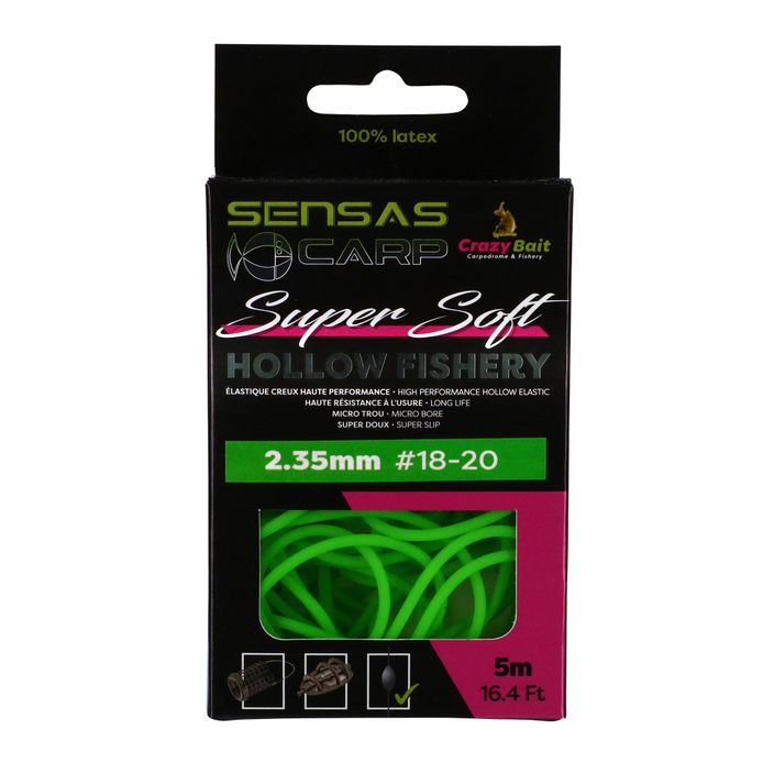 Sensas Hollow Fishery Super Soft πράσινο αμορτισέρ πόλο 54505 2