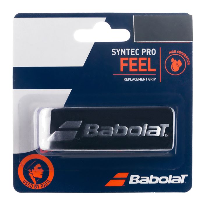 Babolat Syntec Pro περιτύλιγμα ρακέτας τένις μαύρο/ασημί 670051 2