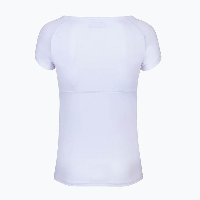 Babolat γυναικεία μπλούζα τένις Play Cap Sleeve λευκό/λευκό 2