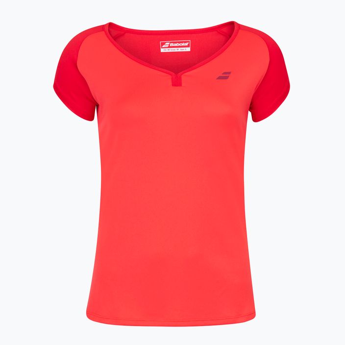 Babolat Play γυναικείο μπλουζάκι τένις κόκκινο 3WP1011