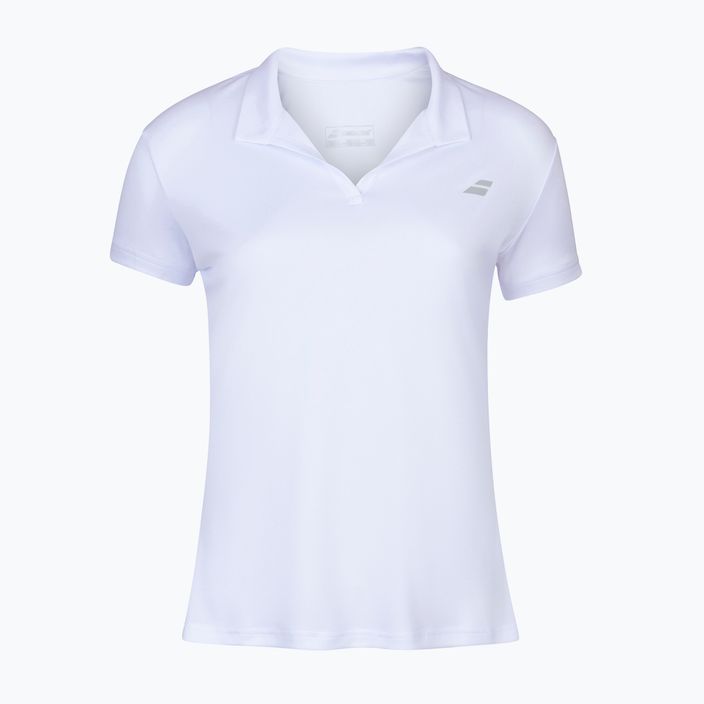 Γυναικείο μπλουζάκι πόλο τένις Babolat Play λευκό 3WP1021