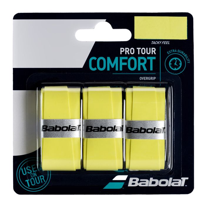 Babolat Pro Tour περιτύλιγμα ρακέτας τένις 3 τμχ κίτρινο 653037 2