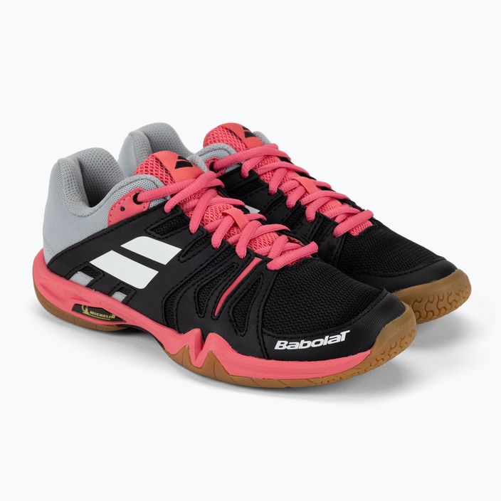 Babolat γυναικεία παπούτσια μπάντμιντον 22 Shadow Team μαύρο/ροζ 31F2106 5