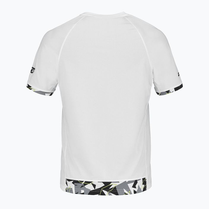 Ανδρικό πουκάμισο τένις Babolat Aero Crew Neck Λευκό 2MS23011Y 2
