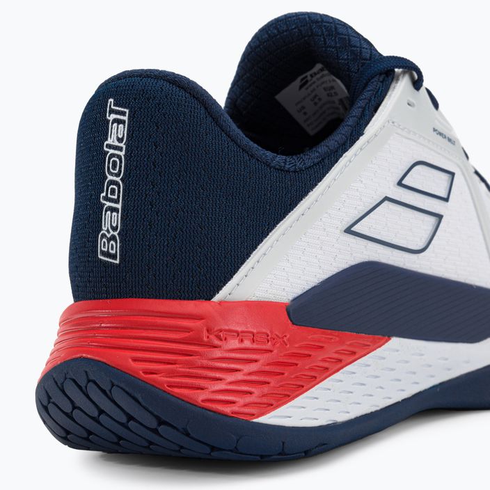 Babolat Propulse Fury 3 All Court ανδρικά παπούτσια τένις λευκό και μπλε 30S23208 8