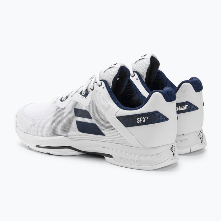 Babolat ανδρικά παπούτσια τένις SFX3 All Court λευκό/μαύρο 3