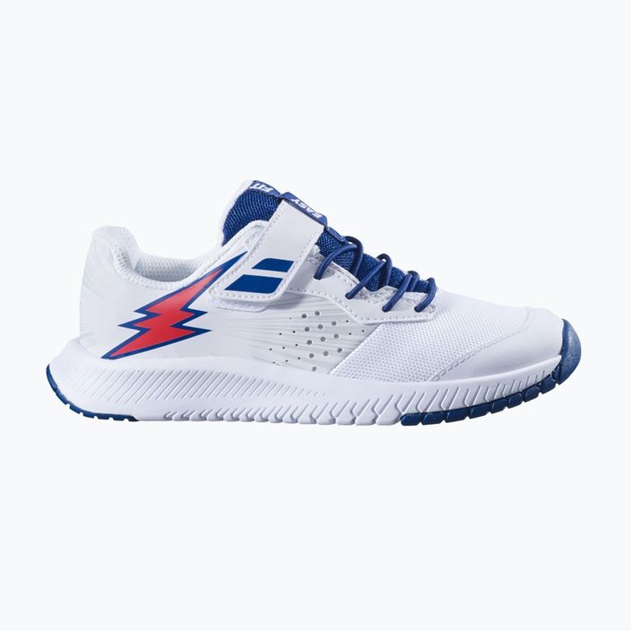 Παπούτσια τένις Babolat Pulsion All Court Kid λευκό/μπλε κρατικό χρώμα 12