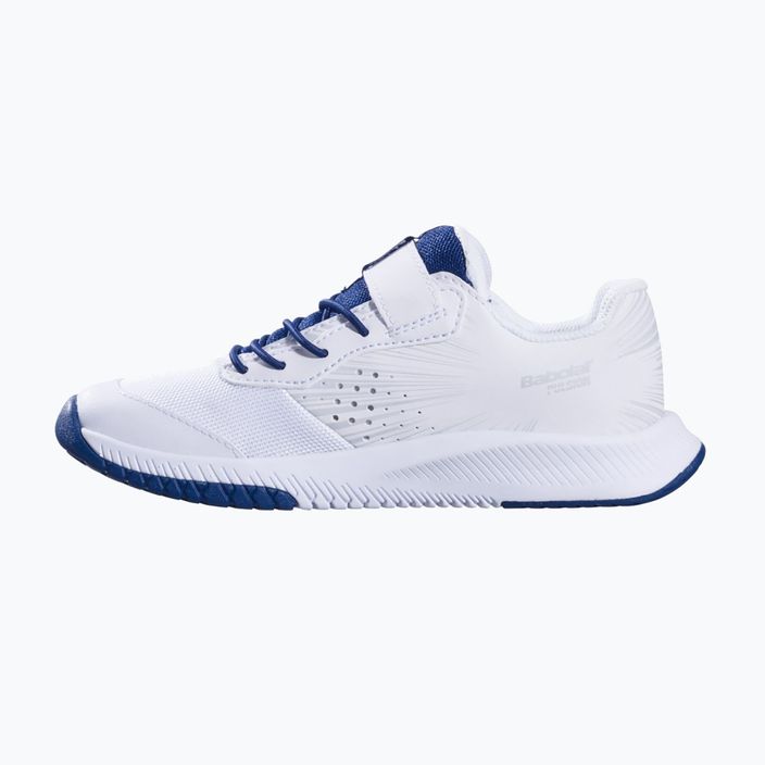 Παπούτσια τένις Babolat Pulsion All Court Kid λευκό/μπλε κρατικό χρώμα 13