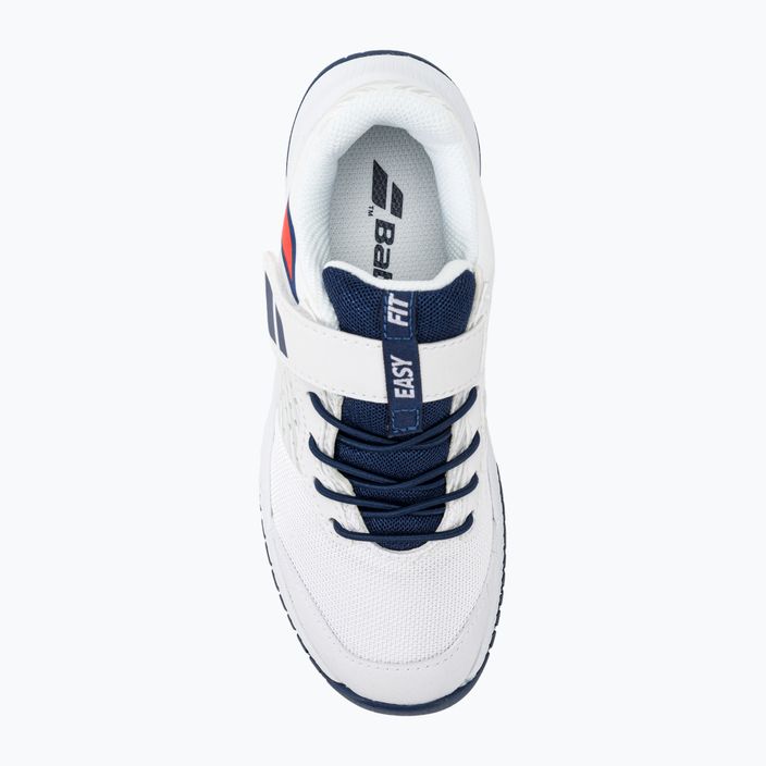 Παπούτσια τένις Babolat Pulsion All Court Kid λευκό/μπλε κρατικό χρώμα 6