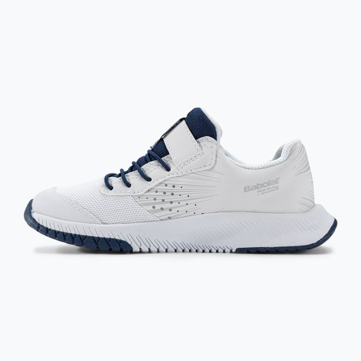 Παπούτσια τένις Babolat Pulsion All Court Kid λευκό/μπλε κρατικό χρώμα 10