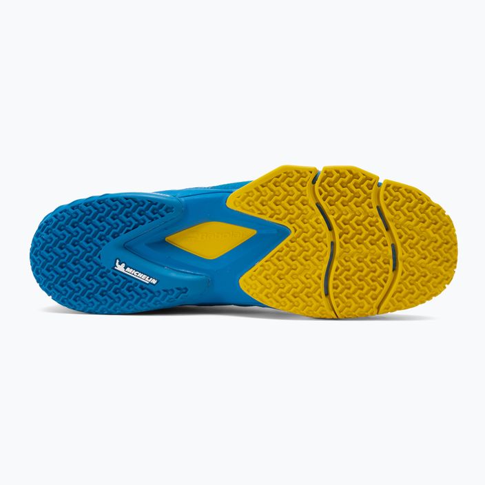 Babolat Movea ανδρικά παπούτσια κουπιών γαλλικό μπλε/κίτρινο ζωντανό 5