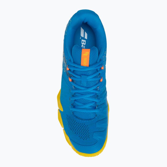 Babolat Movea ανδρικά παπούτσια κουπιών γαλλικό μπλε/κίτρινο ζωντανό 6