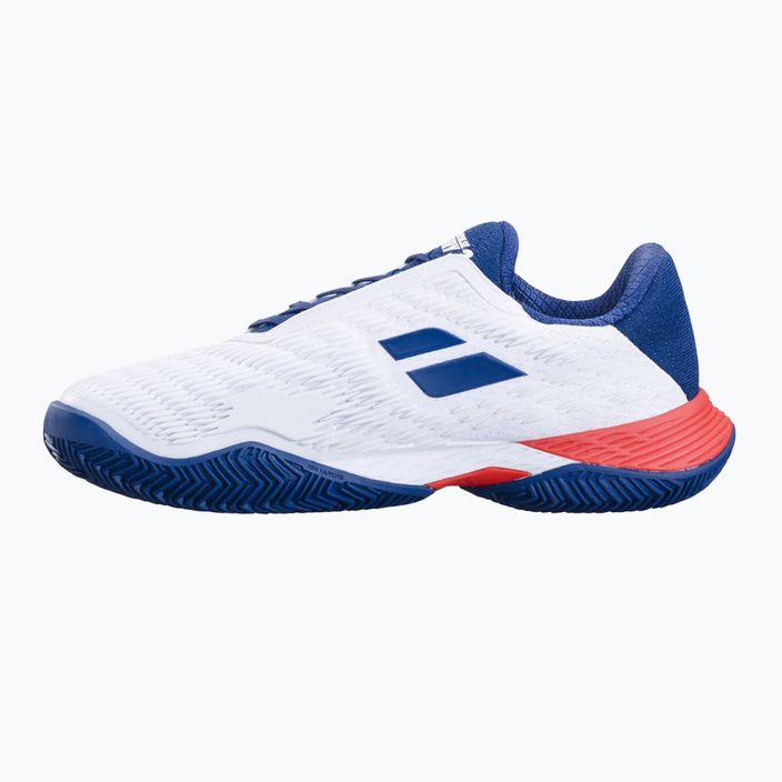Babolat Propulse Fury 3 Clay λευκό/μπλε ανδρικά παπούτσια τένις 10