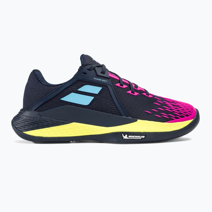 Babolat Propulse Fury 3 Clay σκούρο μπλε/ροζ ανδρικά παπούτσια τένις 2