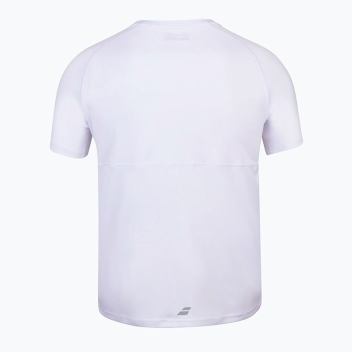 Babolat Play Crew Neck παιδικό t-shirt λευκό/λευκό 3