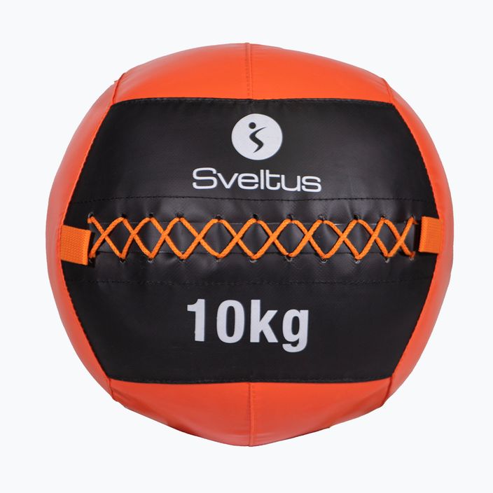 Sveltus Wall Ball 10 kg μαύρο/κόκκινο