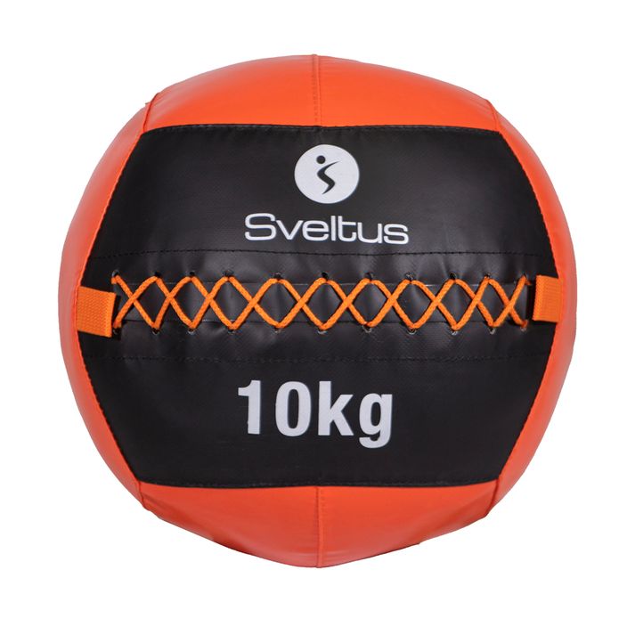Sveltus Wall Ball 10 kg μαύρο/κόκκινο 2