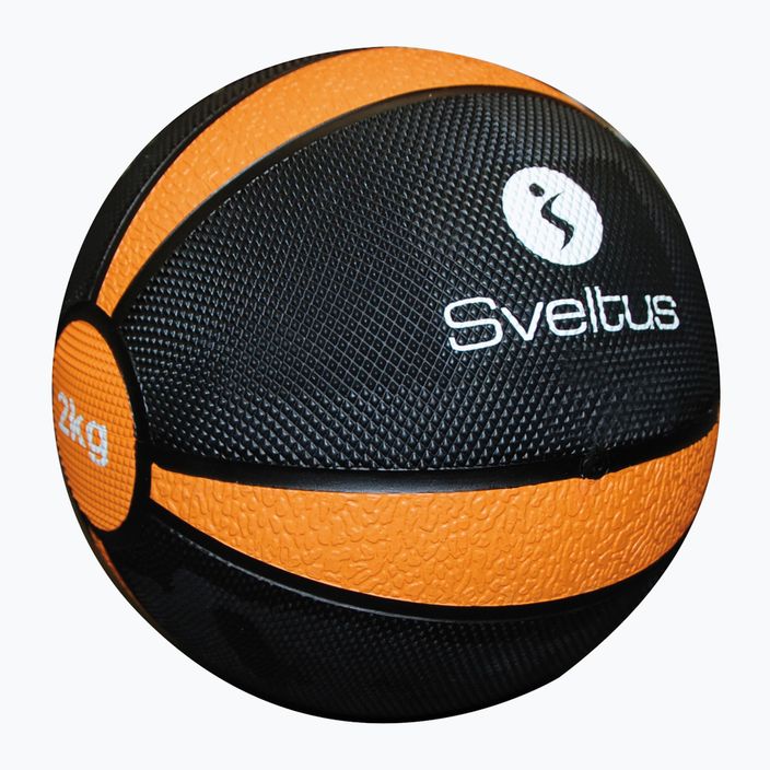 Sveltus Medicine Ball 2 kg μαύρο/πορτοκαλί
