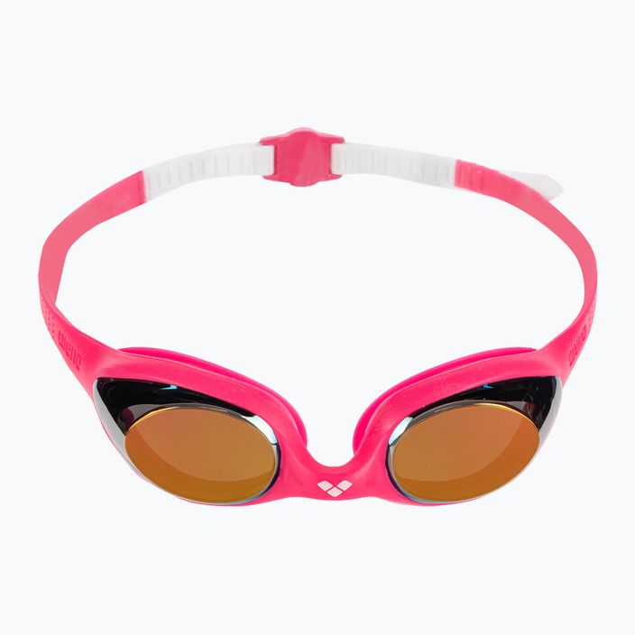 Παιδικά γυαλιά κολύμβησης arena Spider JR Mirror λευκό/ροζ/φούξια 2