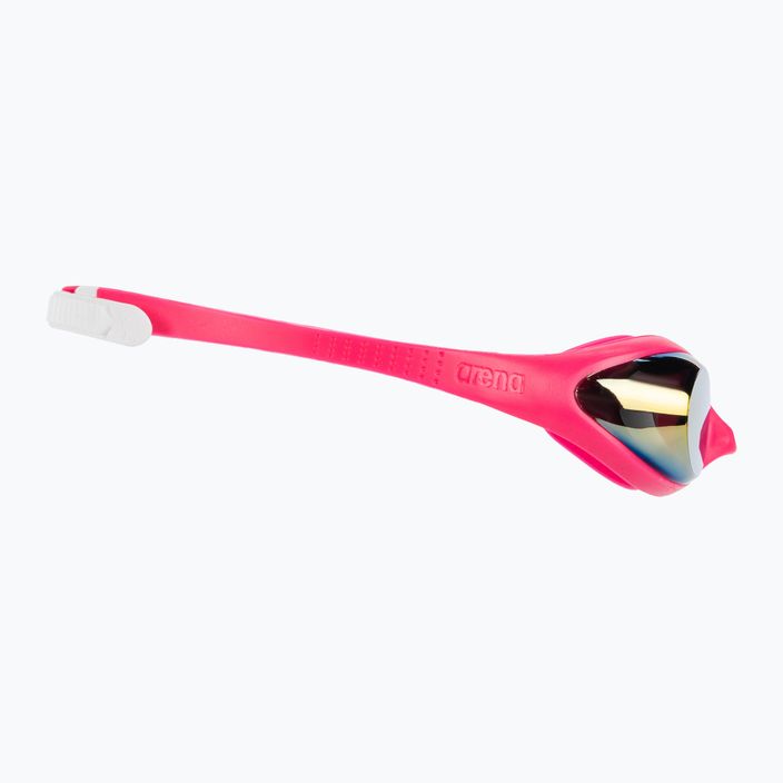 Παιδικά γυαλιά κολύμβησης arena Spider JR Mirror λευκό/ροζ/φούξια 3