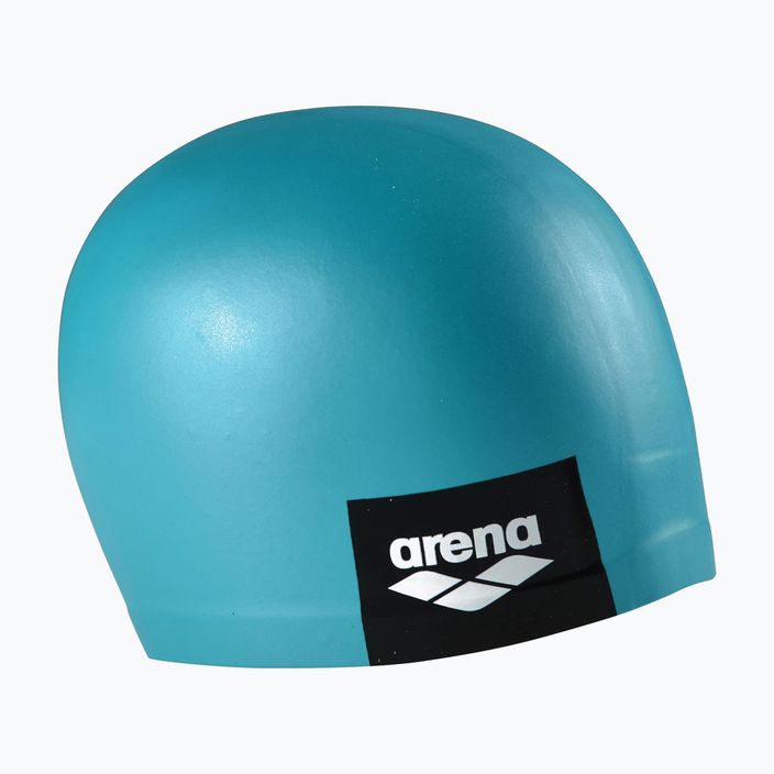 Arena Logo Μορφοποιημένο πράσινο καπέλο κολύμβησης 001912/210 3