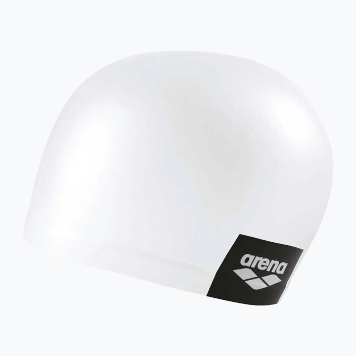 Arena Logo Μορφοποιημένο λευκό καπέλο κολύμβησης 001912/200 4