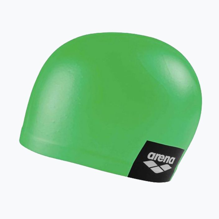 Arena Logo Μορφοποιημένο πράσινο καπέλο κολύμβησης 001912/204 3
