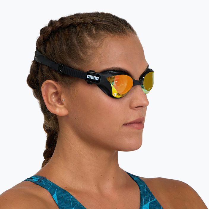 Γυαλιά κολύμβησης Arena Cobra Tri Swipe Mirror κίτρινο χάλκινο/μαύρο 002508/355 8