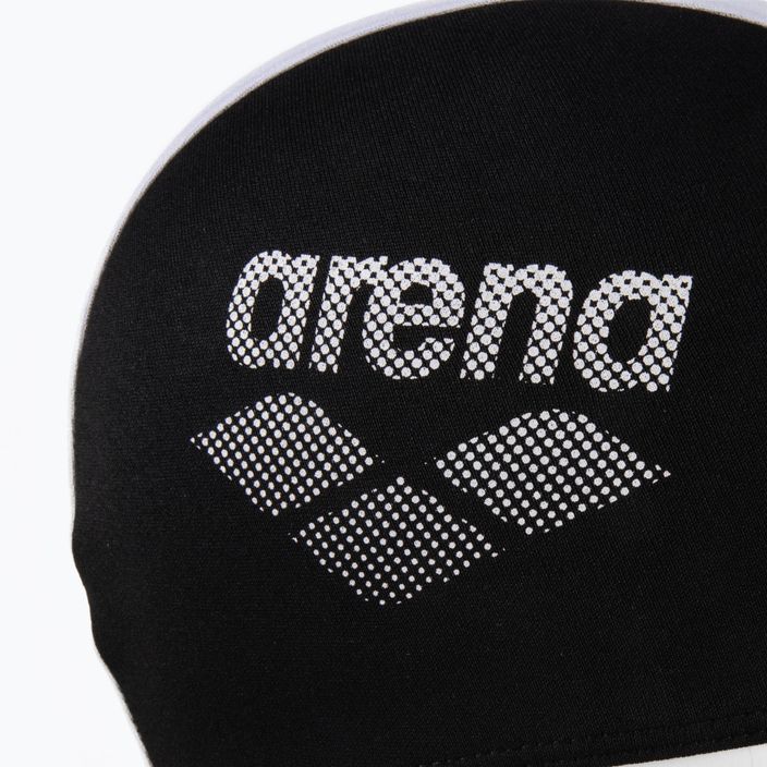 Παιδικό καπέλο κολύμβησης arena Polyester II μαύρο και άσπρο 002468/510 3