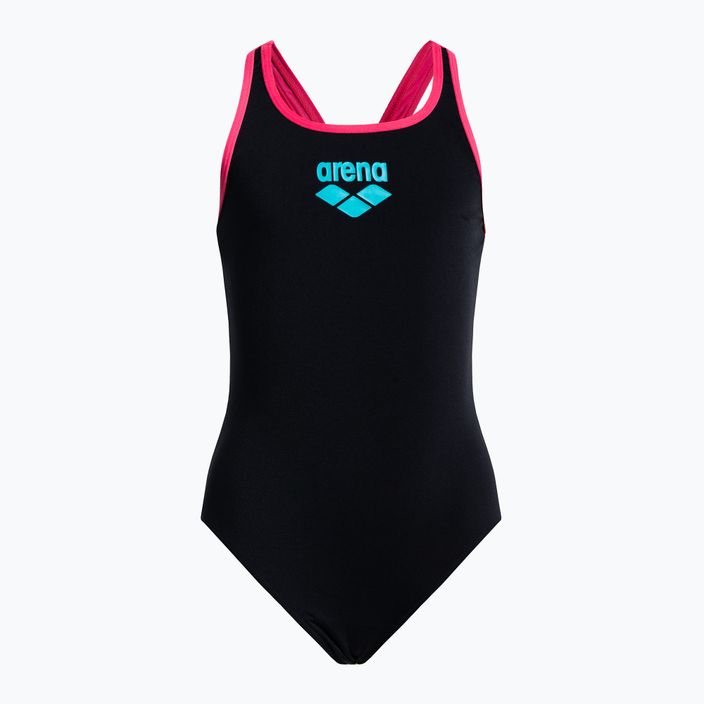 Arena Biglogo Swim Pro Back Ολόσωμο παιδικό μαγιό Μαύρο 001332/595