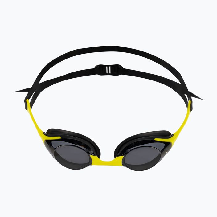 Γυαλιά κολύμβησης Arena Cobra Swipe σκούρο καπνό/κίτρινο 004195/200 2