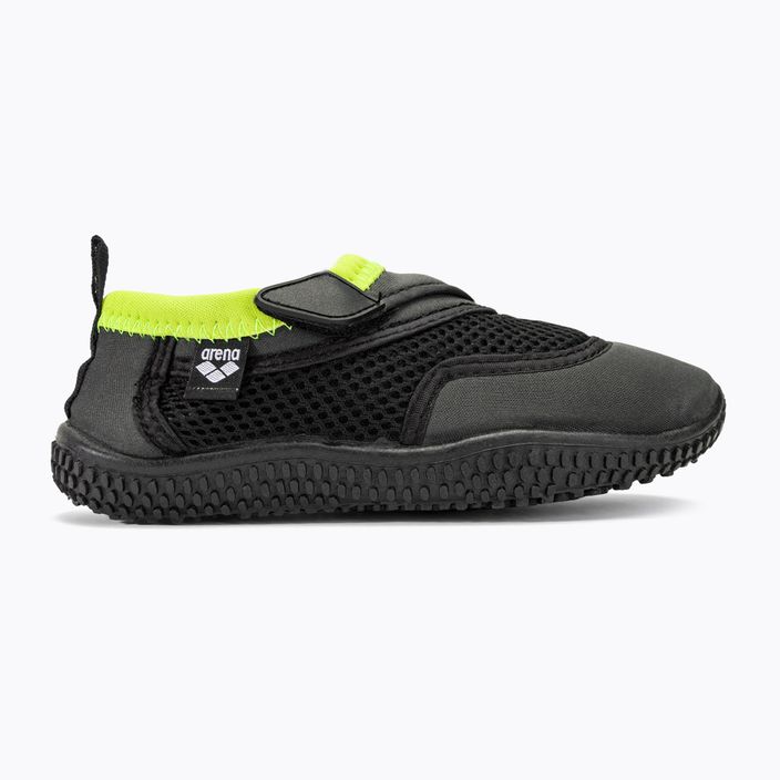 Παιδικά παπούτσια νερού Arena Watershoes JR σκούρο γκρι/ lime 2