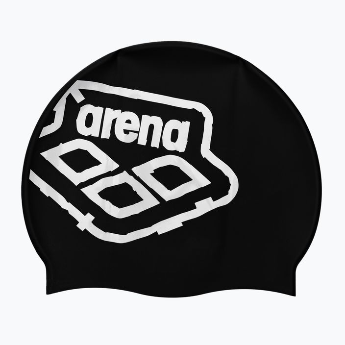 Arena Icons Team Stripe καπέλο για κολύμπι μαύρο 001463