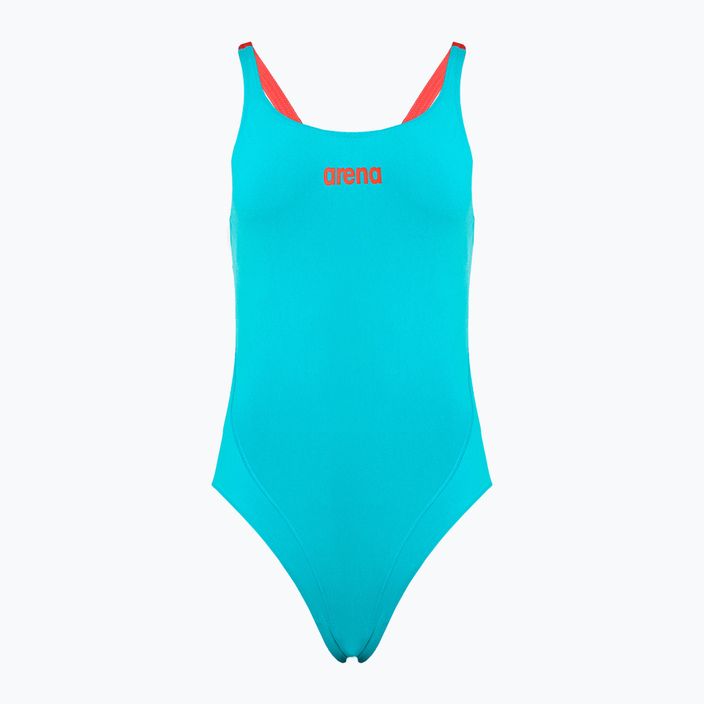 Γυναικείο ολόσωμο μαγιό arena Team Swim Tech Solid μπλε 004763/840