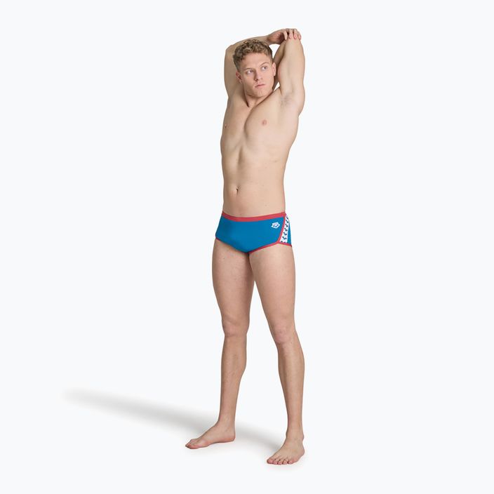 Ανδρικά arena Icons Swim Low Waist Short Solid blue cosmo/astro red swim boxers 4