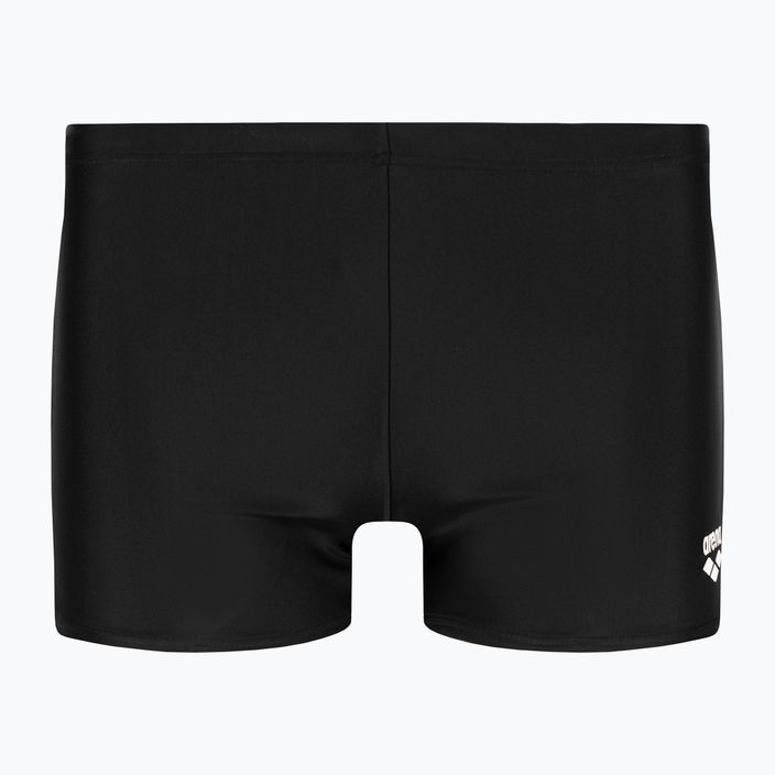 Arena Icons Swim Short Solid μαύρο/λευκό μποξεράκι για κολύμπι