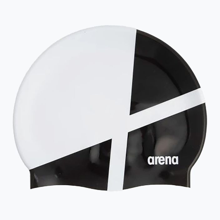 Arena Icons Team Stripe διαμάντι / λευκό / μαύρο καπέλο για κολύμπι