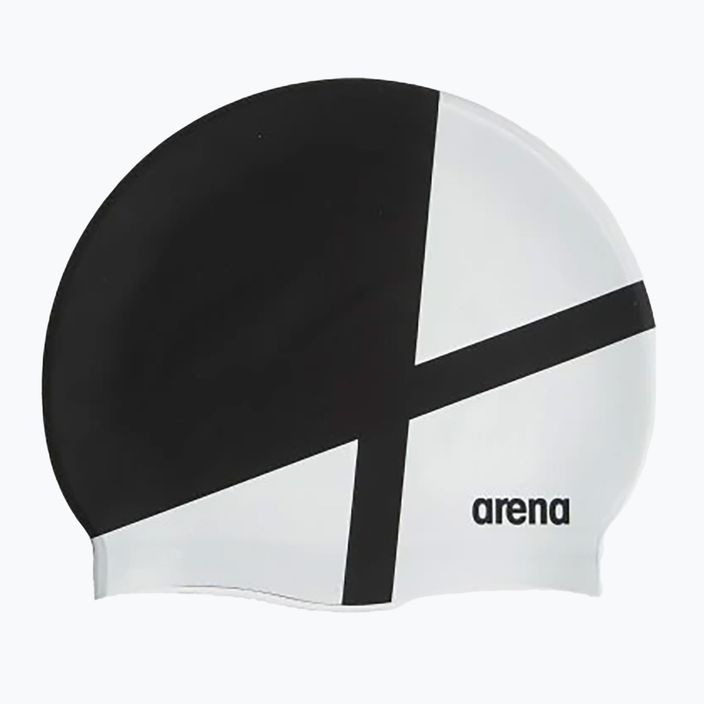 Arena Icons Team Stripe διαμάντι / μαύρο / λευκό καπέλο για κολύμπι