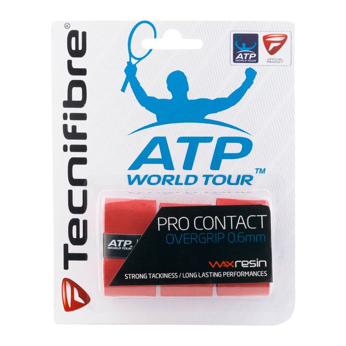 Tecnifibre Contact Pro περιτύλιγμα ρακέτας τένις 3 τεμάχια κόκκινο 52ATPCONRD 2