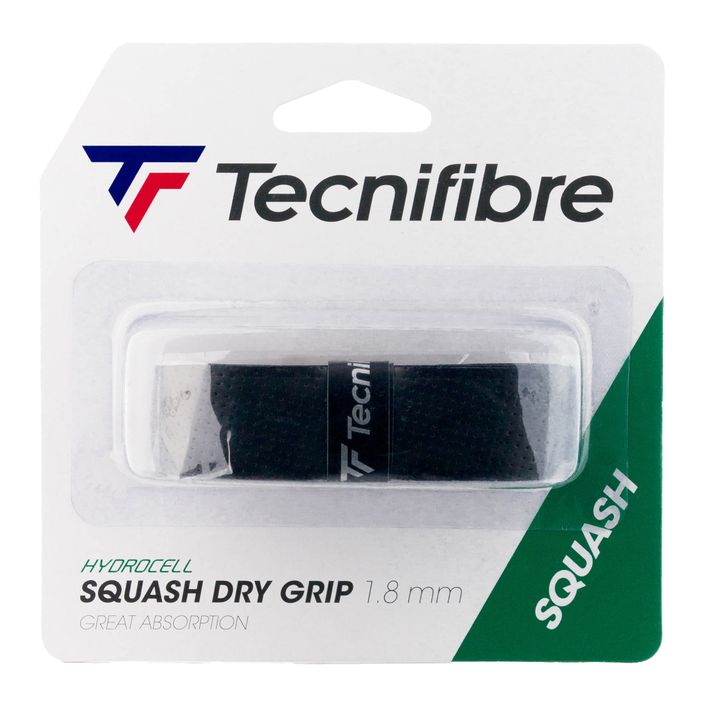 Tecnifibre Square Dry Grip περιτύλιγμα ρακέτας σκουός μαύρο 51SQGRIPBK 2