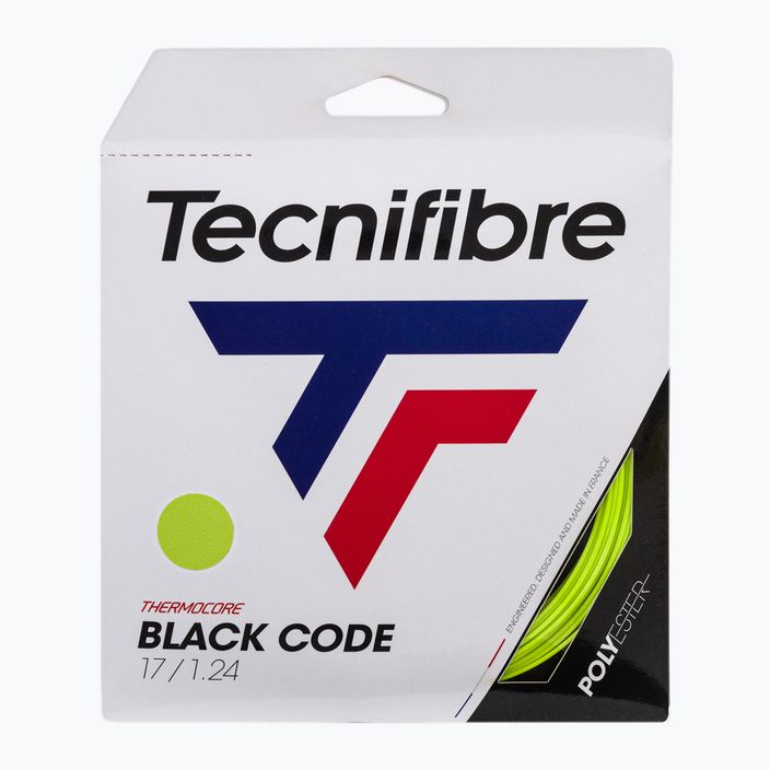Σπάγγος τένις Tecnifibre Black Code 12 m κίτρινο 04GBL124XV