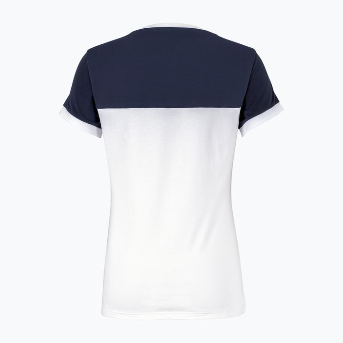 Γυναικείο μπλουζάκι τένις Tecnifibre Stretch λευκό και μπλε 22LAF1 F1 2