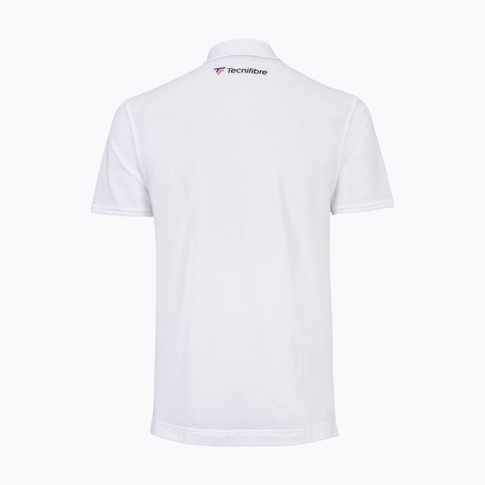Ανδρικό μπλουζάκι τένις Tecnifibre Polo Pique λευκό 25POlOPIQ 2