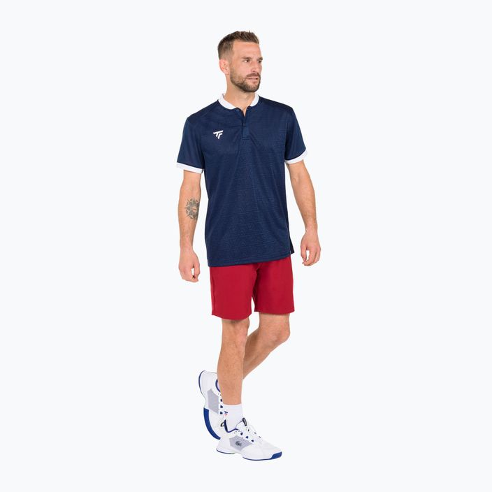 Ανδρικό μπλουζάκι πόλο τένις Tecnifibre Team Mesh navy blue 22MEPOMA32