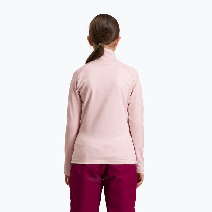 Rossignol Girl Warm Stretch powder pink παιδικό φούτερ για σκι 2