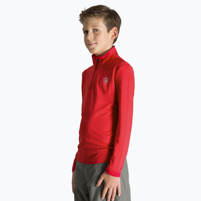 Παιδικό φούτερ για σκι Rossignol Boy 1/2 Zip Warm Stretch red 2