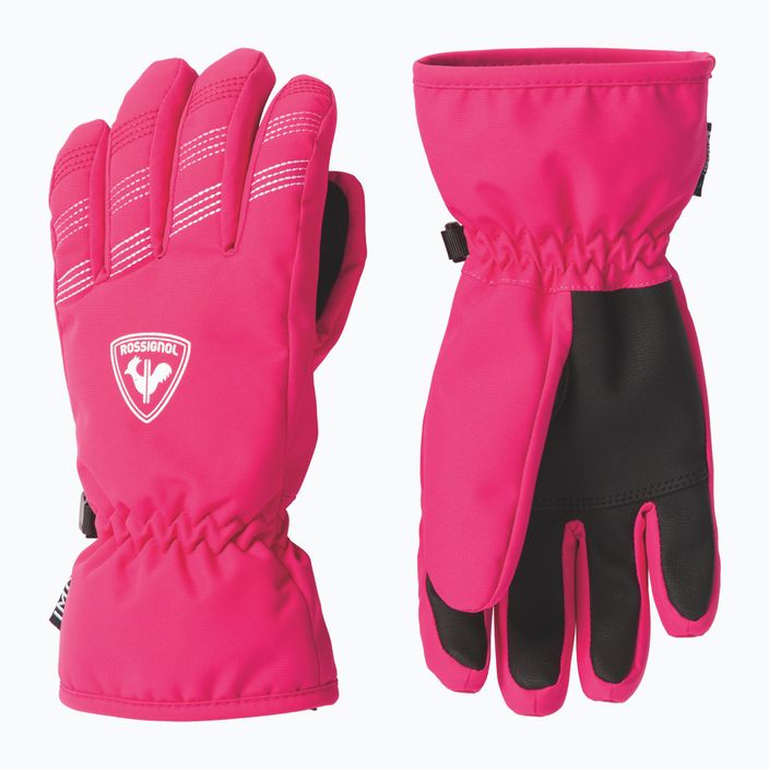 Παιδικά γάντια σκι Rossignol Jr Popy Impr G pink fushia 6