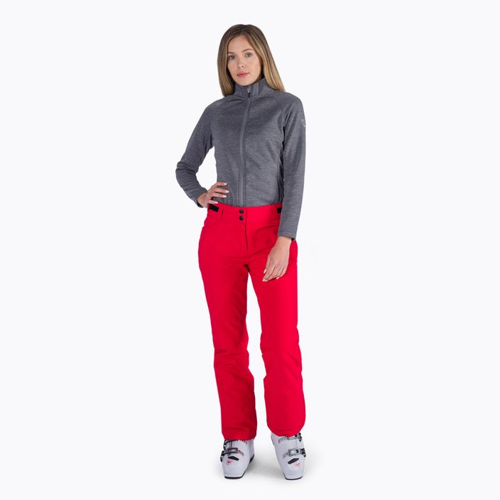 Γυναικεία παντελόνια σκι Rossignol Rapide red 6