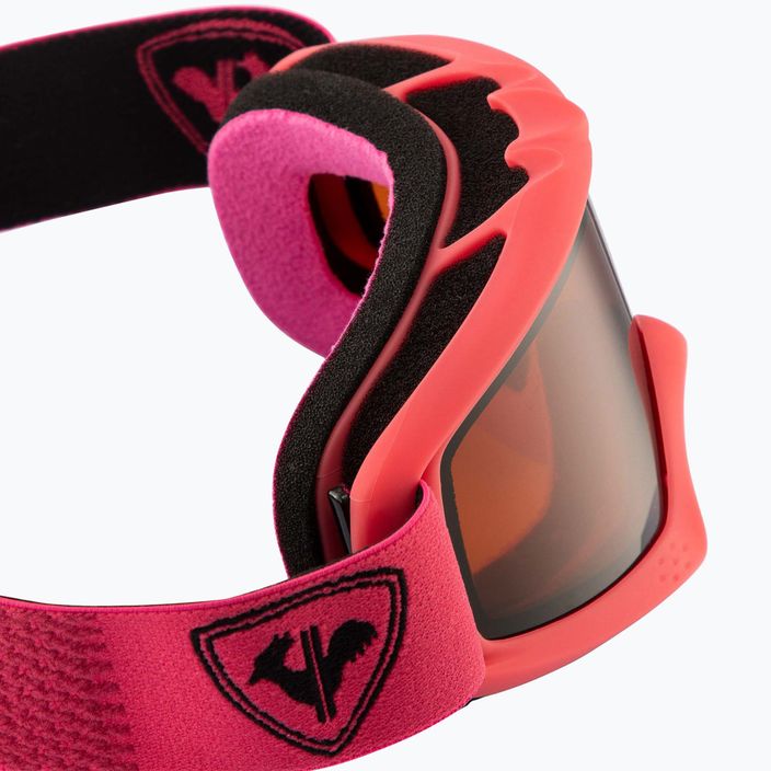 Rossignol Raffish ροζ/πορτοκαλί παιδικά γυαλιά σκι 3