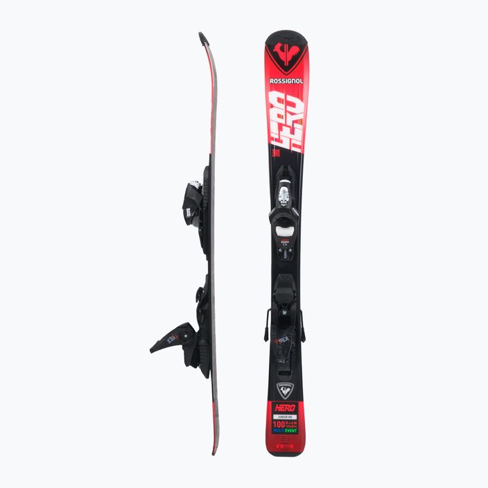 Παιδικά χιονοδρομικά σκι Rossignol Hero 100-140 + Kid4 red 2